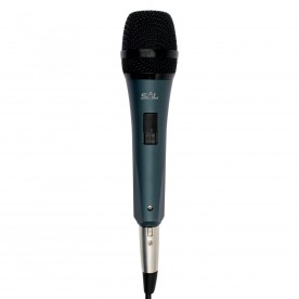 Kézi mikrofon, fém, s.kék, XLR-6,3mm - M 8